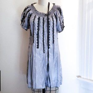 Ya periwinkle silk blouse/dress